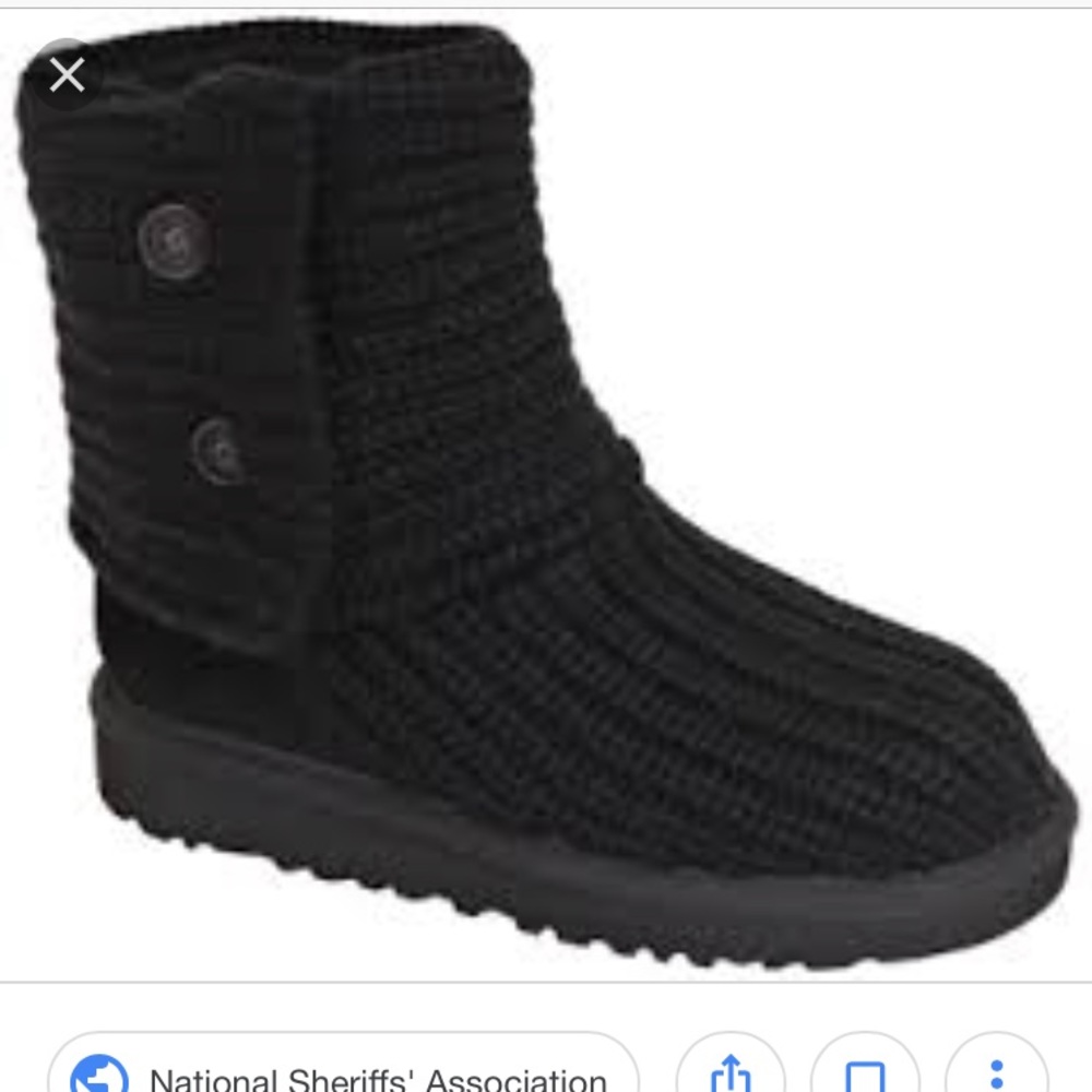 Classic cardy black uggs size 8